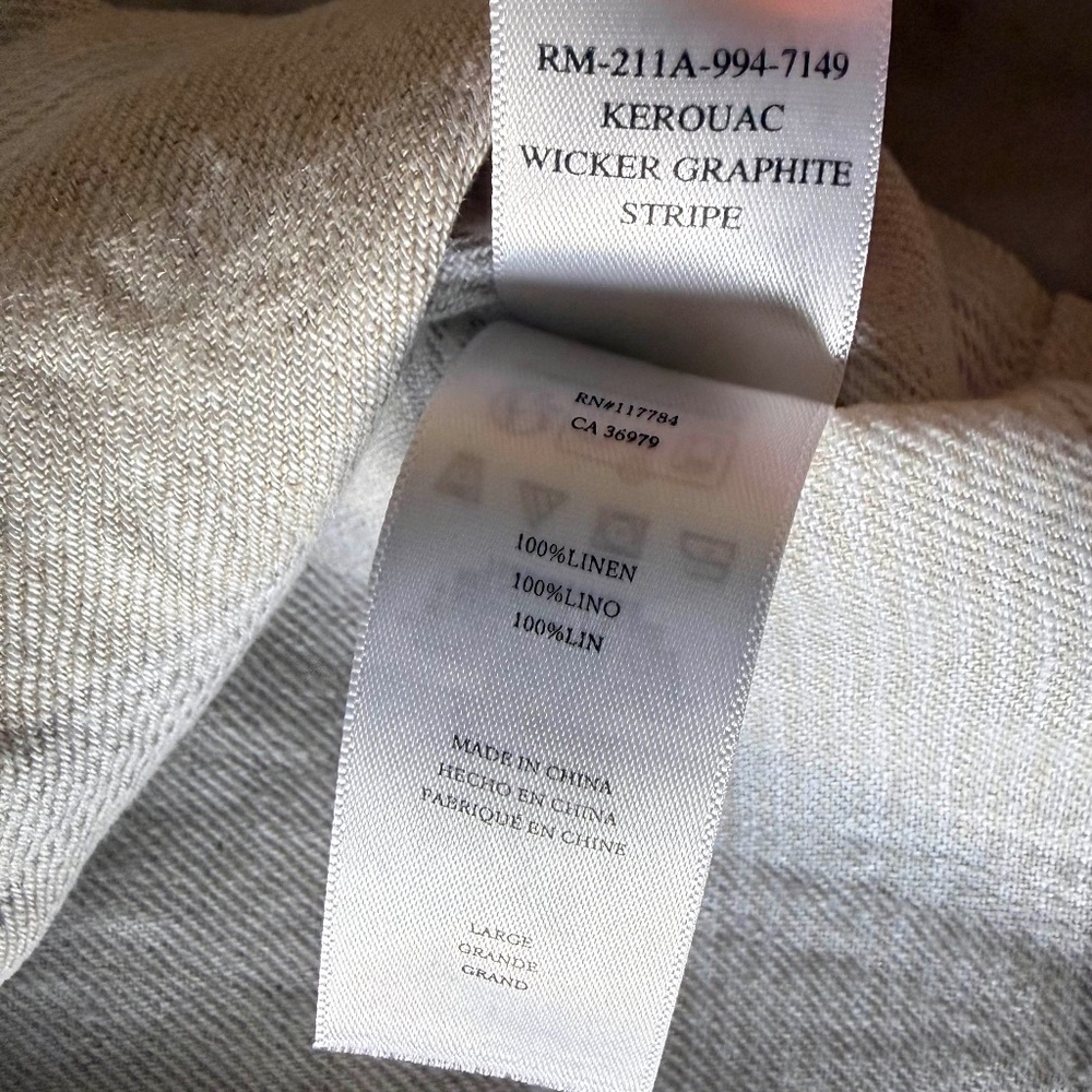 NWT Rails Kerouac Linen Shacket | Men’s Large | W… - image 6